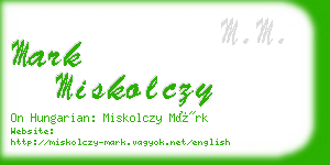 mark miskolczy business card